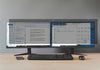 Kantoorbureauopstelling met 24 inch breedbeeld Privatech® monitor privacy filter